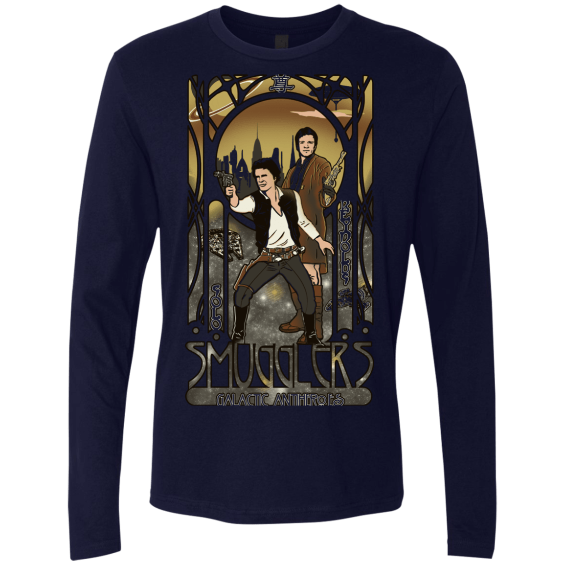 T-Shirts Midnight Navy / Small Smugglers, Inc Men's Premium Long Sleeve