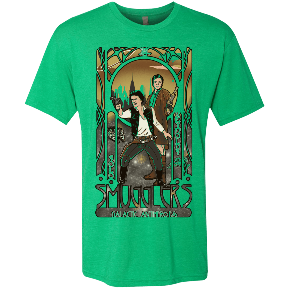 T-Shirts Envy / Small Smugglers, Inc Men's Triblend T-Shirt