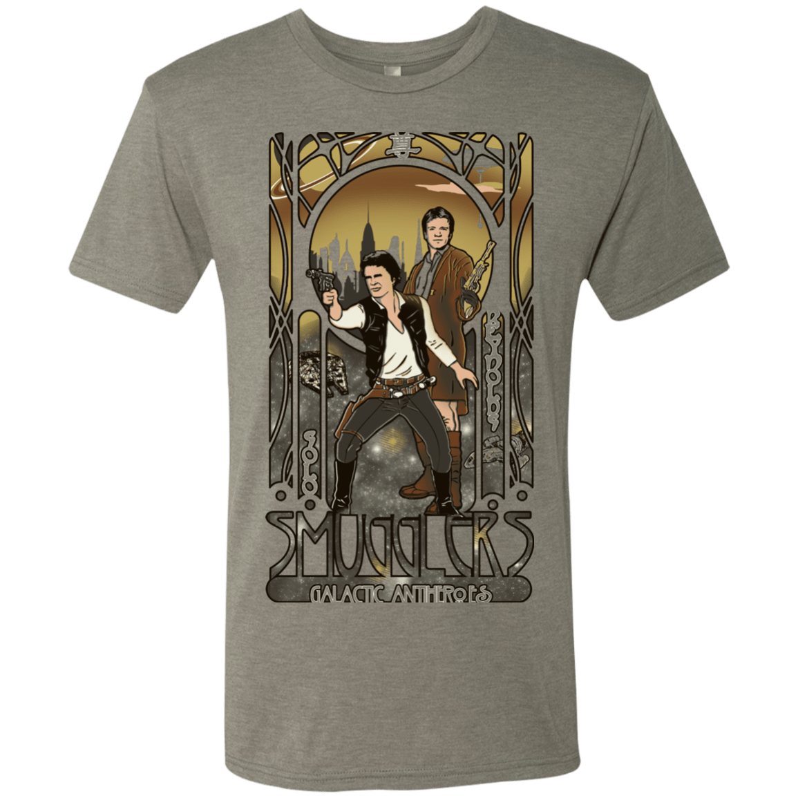 T-Shirts Venetian Grey / Small Smugglers, Inc Men's Triblend T-Shirt