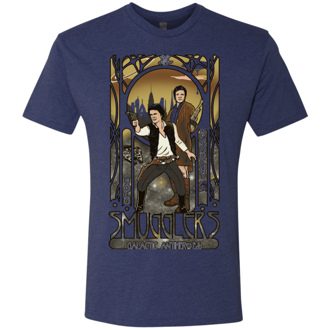 T-Shirts Vintage Navy / Small Smugglers, Inc Men's Triblend T-Shirt