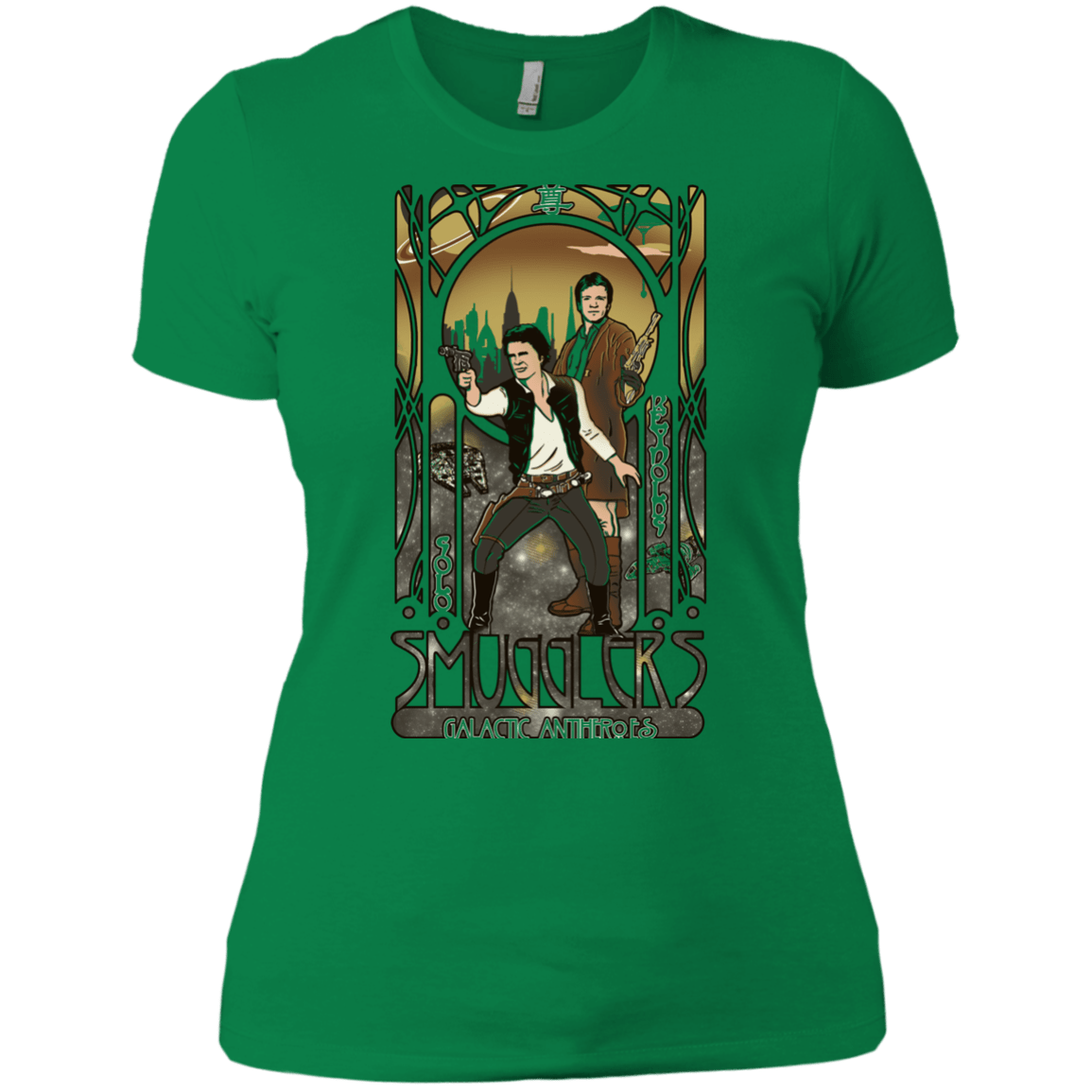 T-Shirts Kelly Green / X-Small Smugglers, Inc Women's Premium T-Shirt