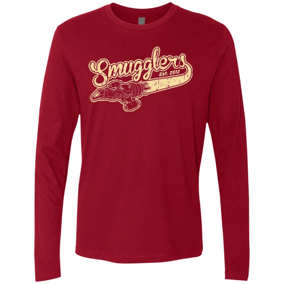 T-Shirts Cardinal / Small Smugglers Men's Premium Long Sleeve