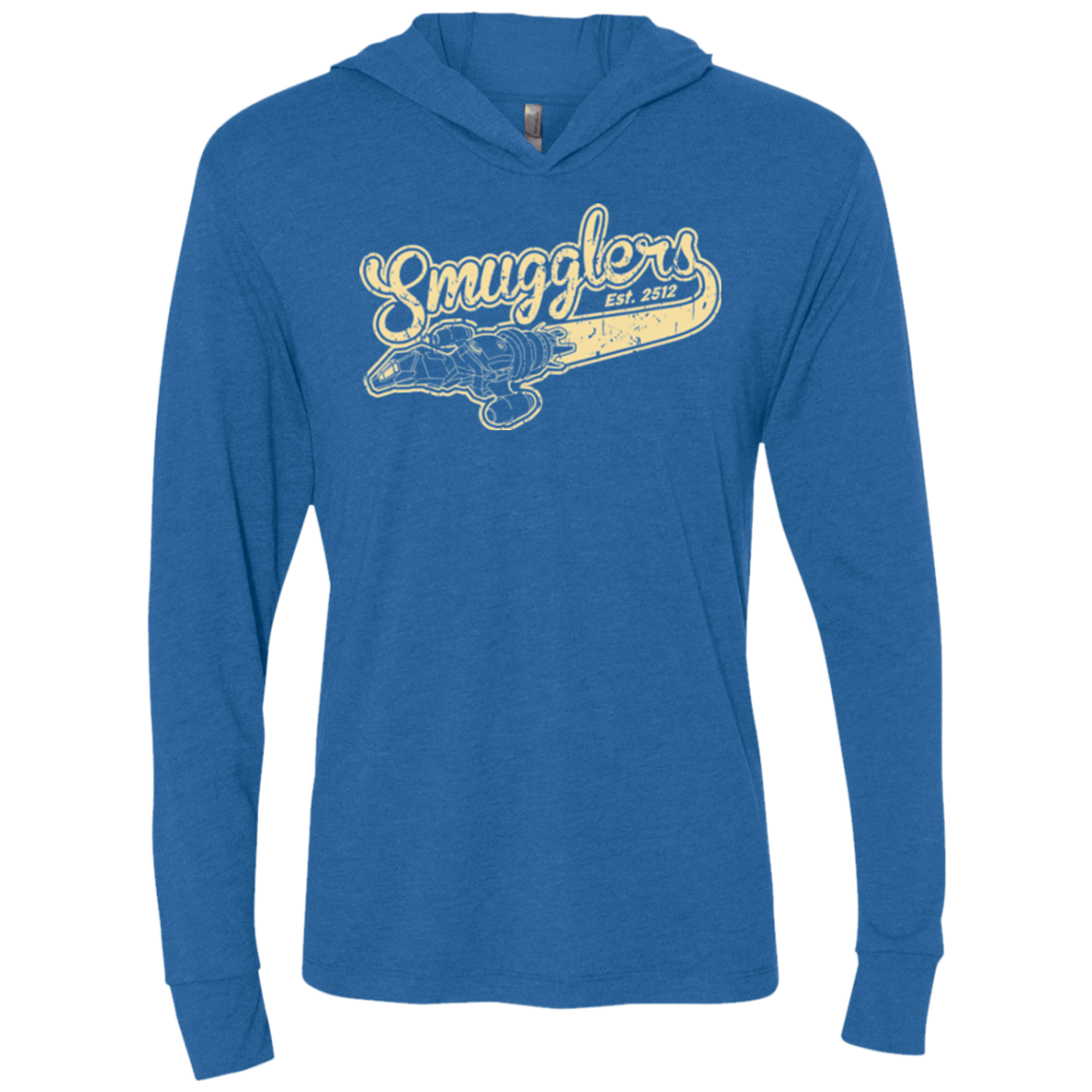 T-Shirts Vintage Royal / X-Small Smugglers Triblend Long Sleeve Hoodie Tee