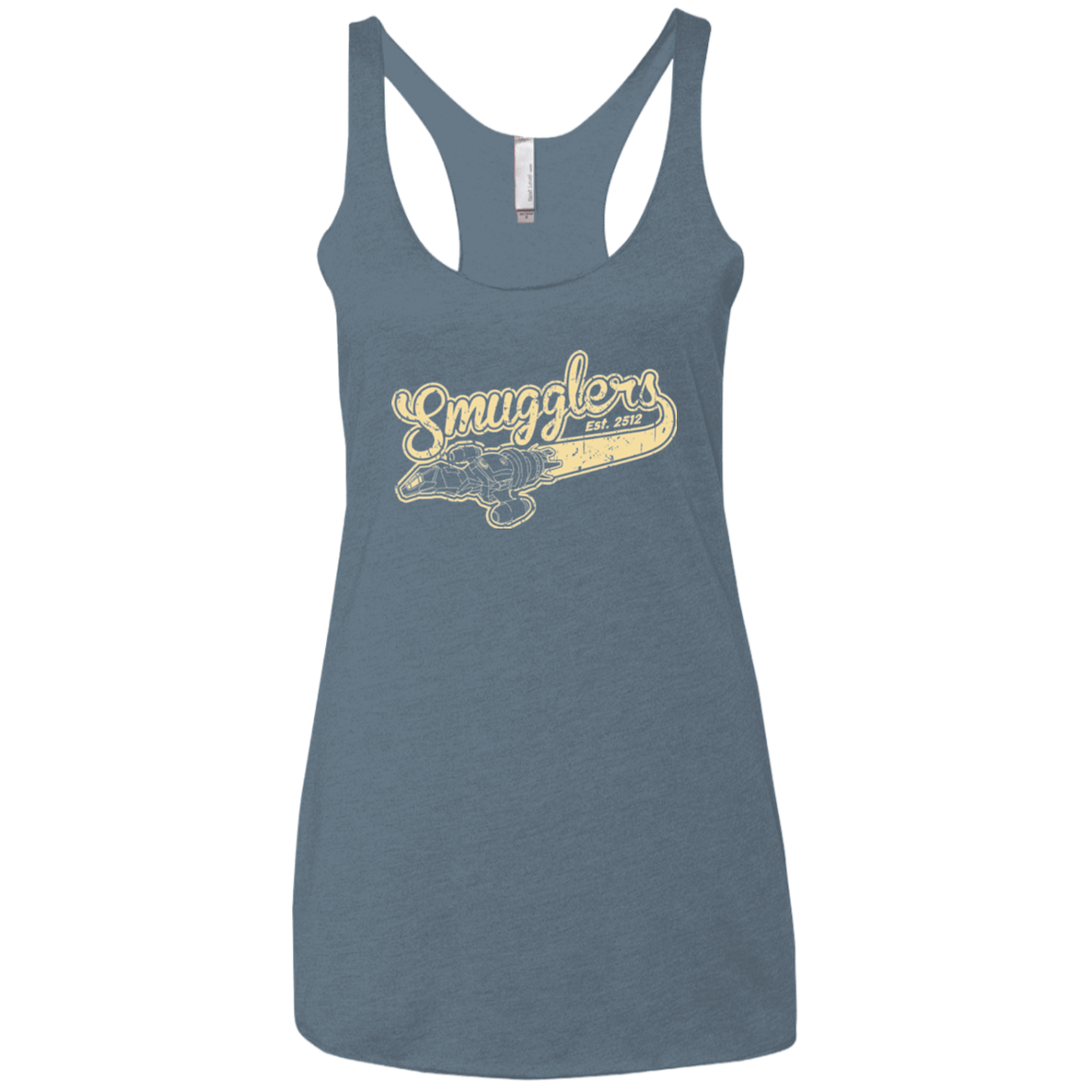 T-Shirts Indigo / X-Small Smugglers Women's Triblend Racerback Tank