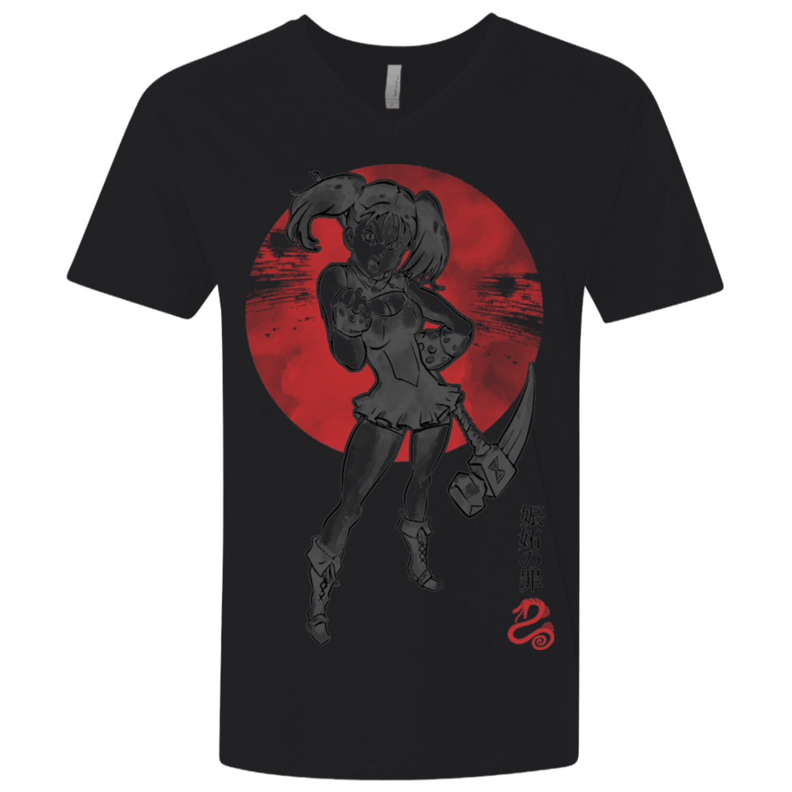 T-Shirts Black / X-Small Snake Envy Men's Premium V-Neck