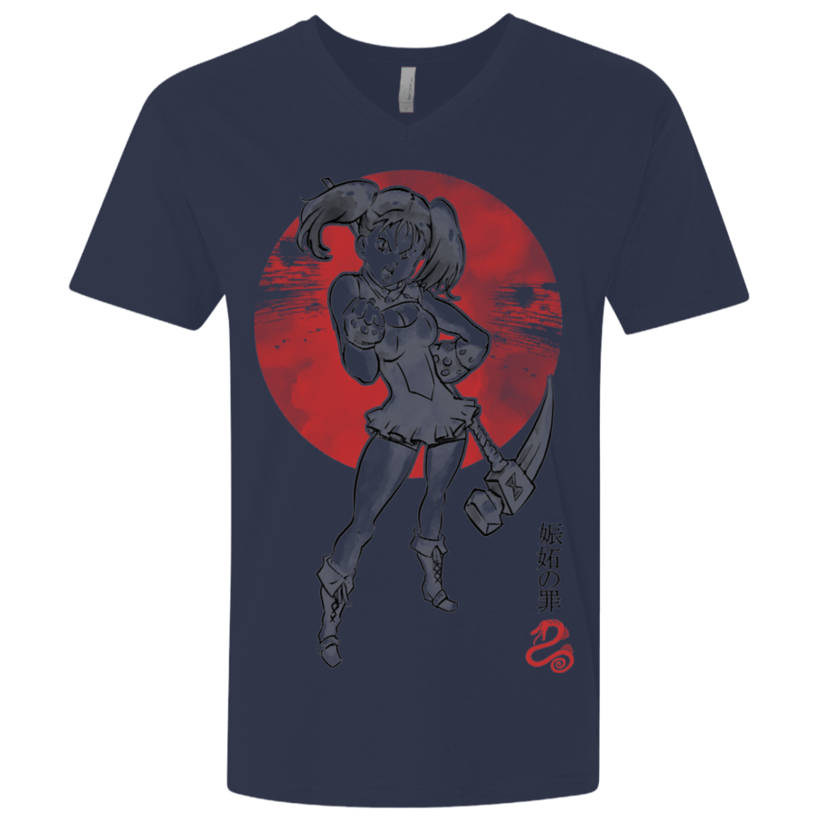 T-Shirts Midnight Navy / X-Small Snake Envy Men's Premium V-Neck