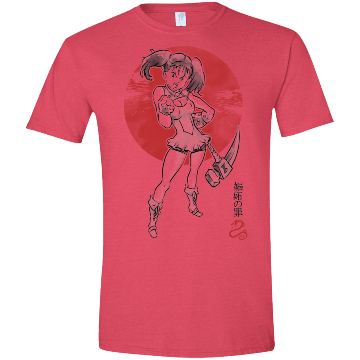 T-Shirts Heather Red / S Snake Envy Men's Semi-Fitted Softstyle