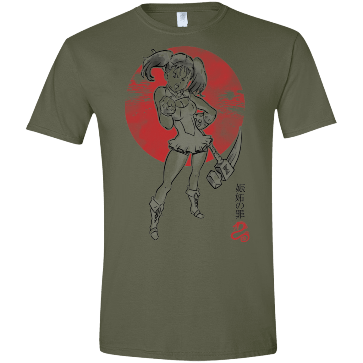 T-Shirts Military Green / S Snake Envy Men's Semi-Fitted Softstyle