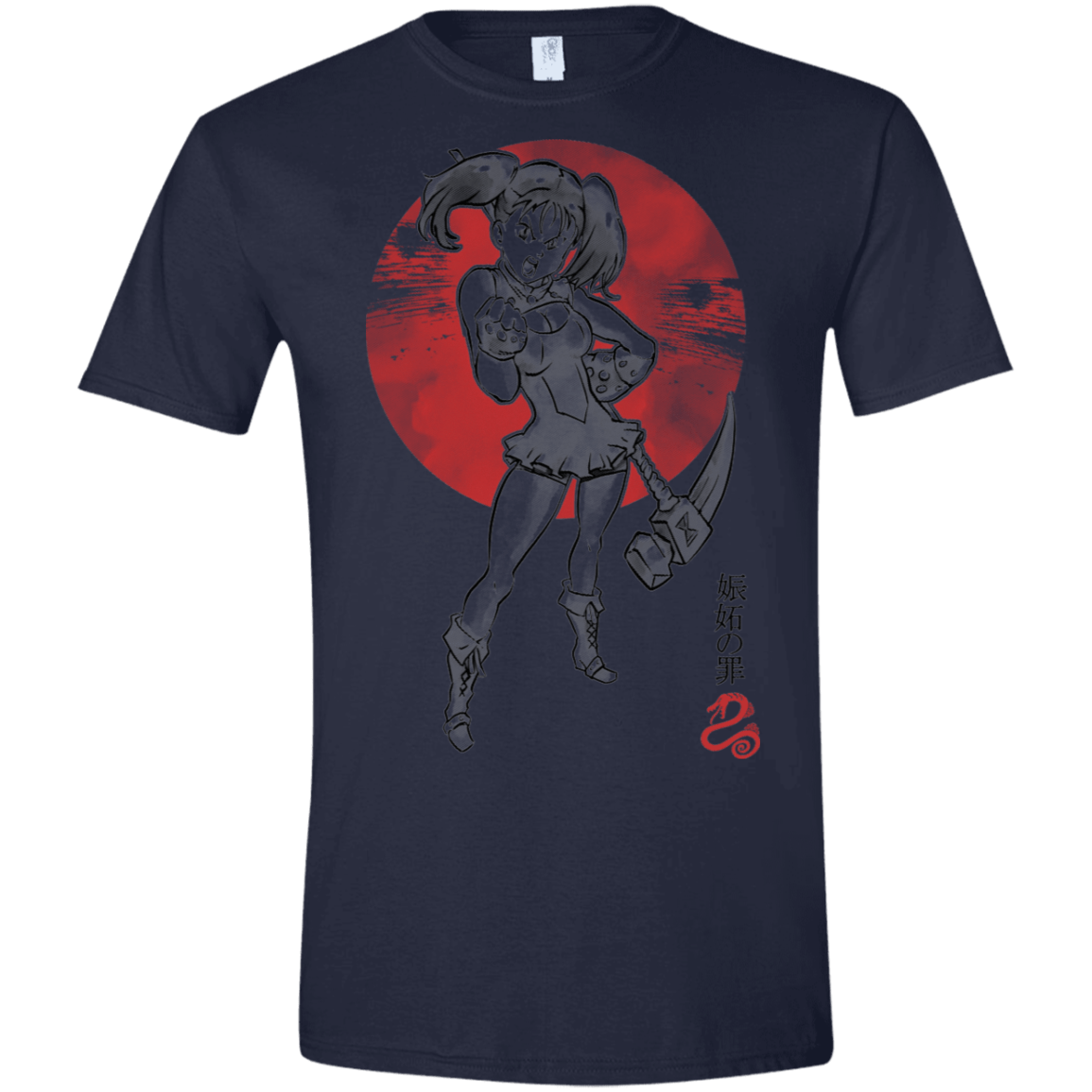 T-Shirts Navy / X-Small Snake Envy Men's Semi-Fitted Softstyle