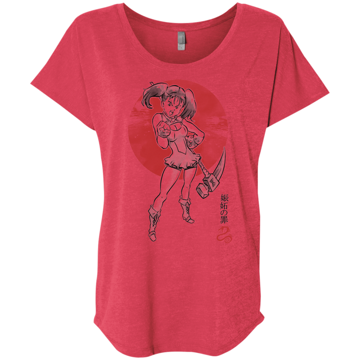 T-Shirts Vintage Red / X-Small Snake Envy Triblend Dolman Sleeve