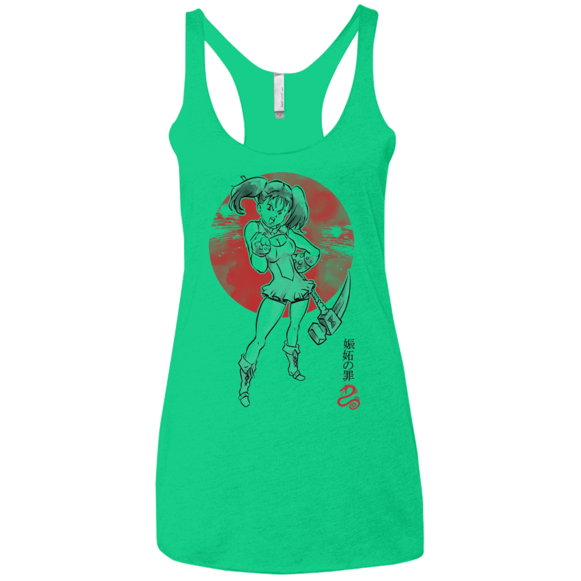 T-Shirts Envy / X-Small Snake Envy Women's Triblend Racerback Tank