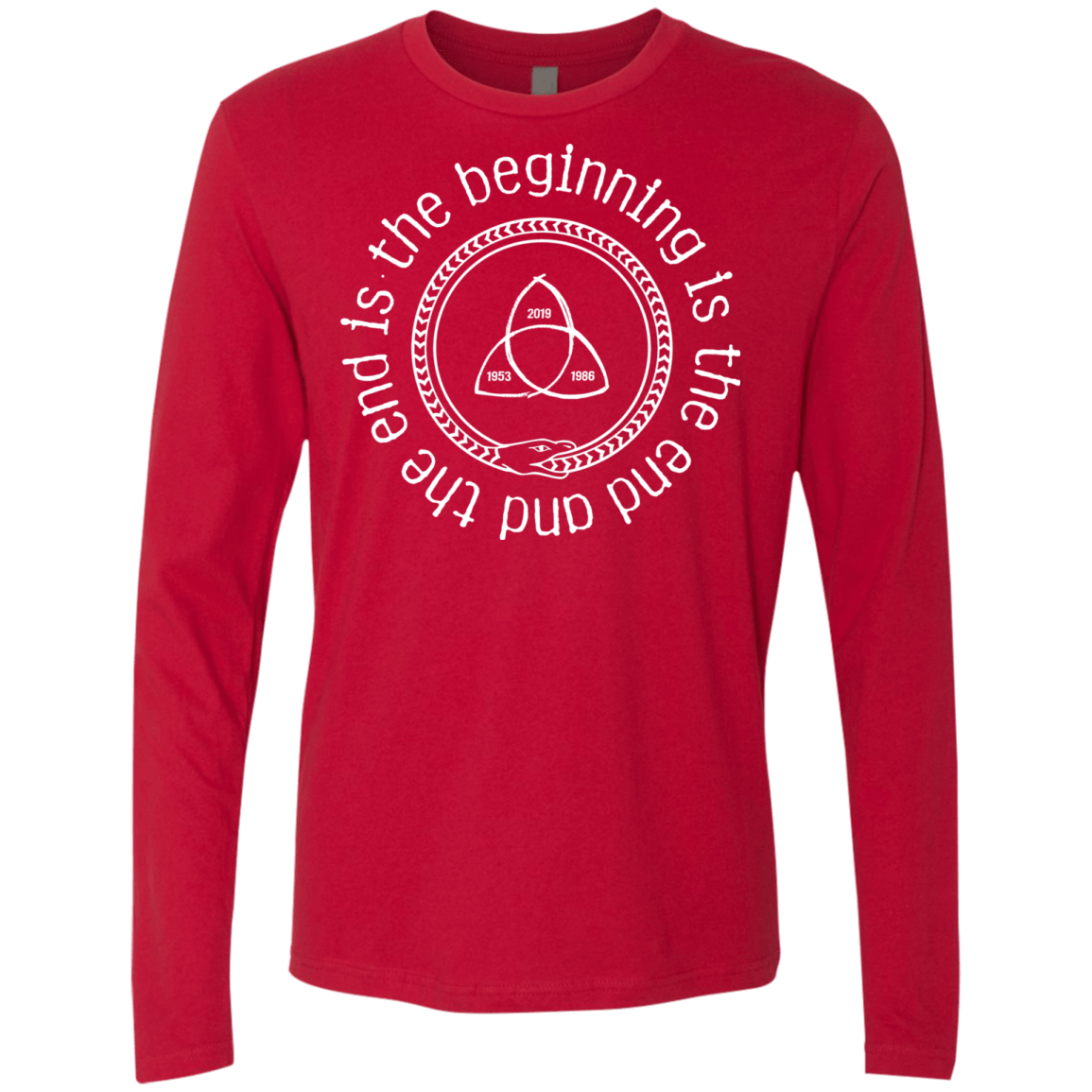 T-Shirts Red / Small Snake Men's Premium Long Sleeve