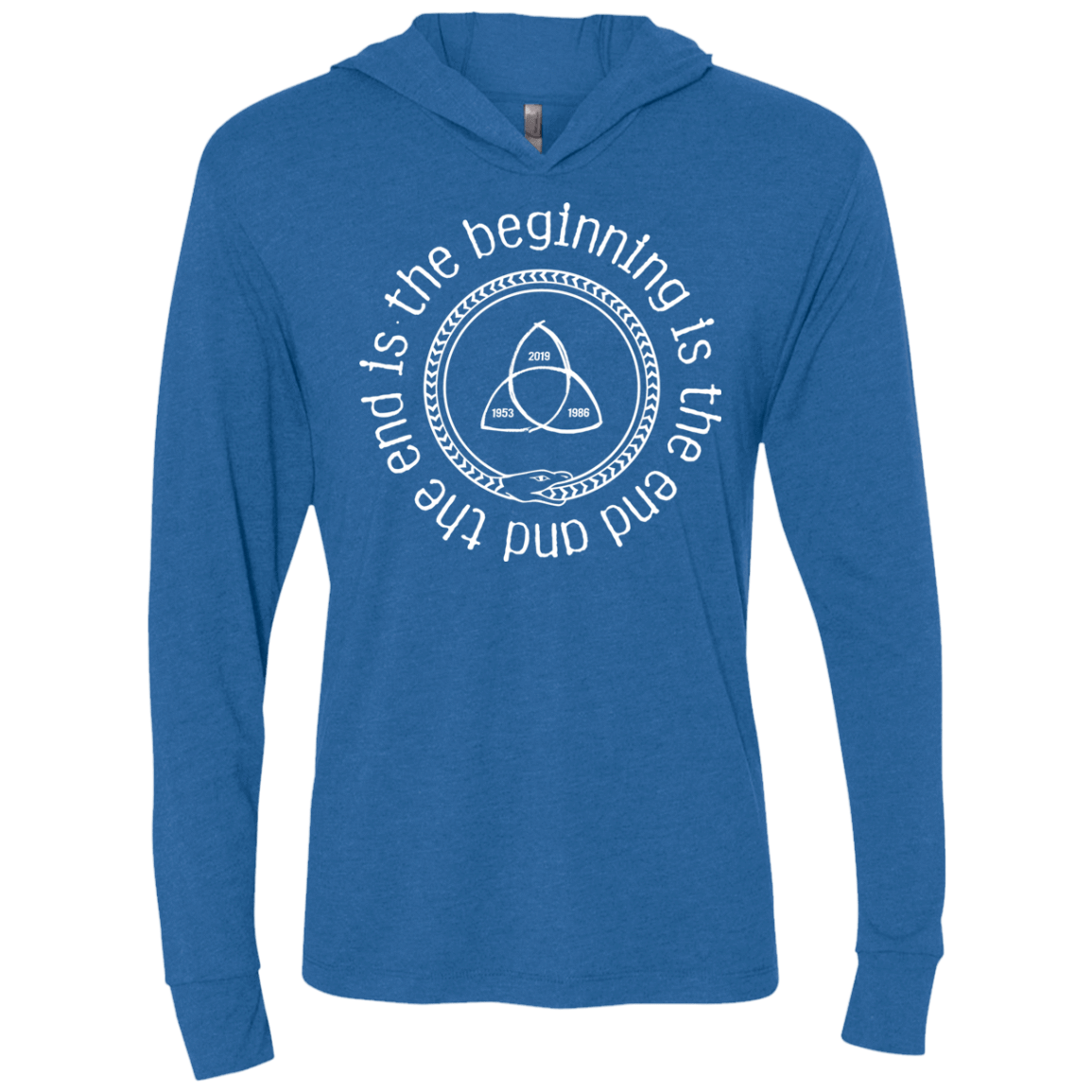 T-Shirts Vintage Royal / X-Small Snake Triblend Long Sleeve Hoodie Tee