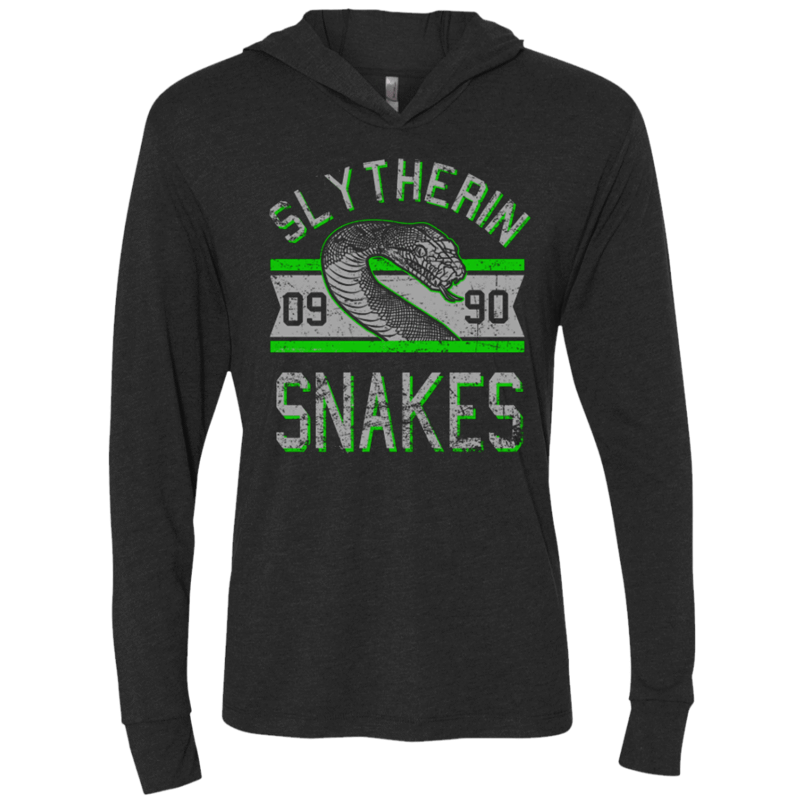 T-Shirts Vintage Black / X-Small Snakes Triblend Long Sleeve Hoodie Tee