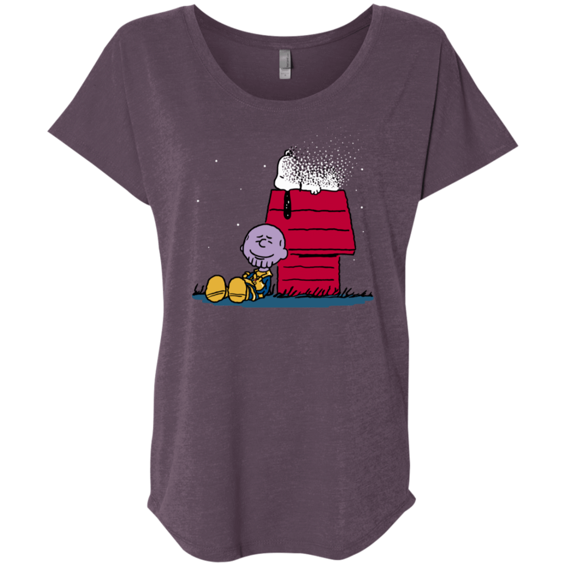 T-Shirts Vintage Purple / X-Small Snapy Triblend Dolman Sleeve