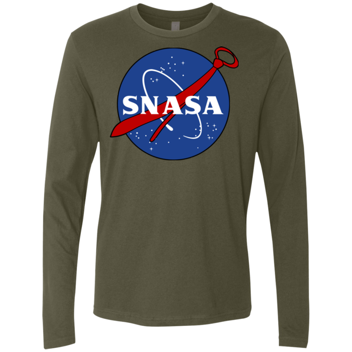 T-Shirts Military Green / Small SNASA Men's Premium Long Sleeve