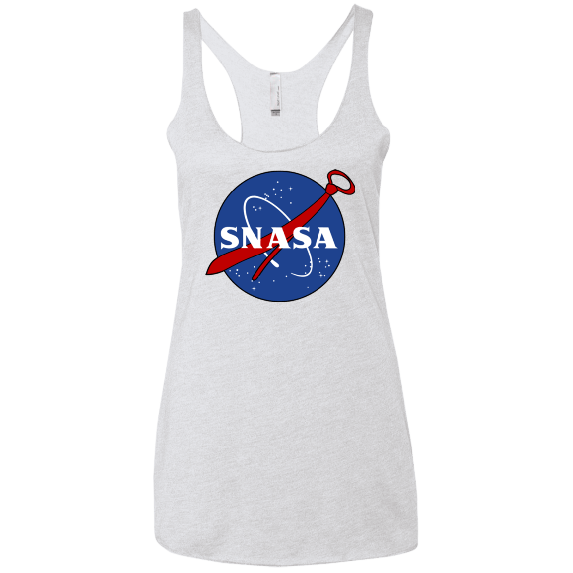 T-Shirts Heather White / X-Small SNASA Women's Triblend Racerback Tank