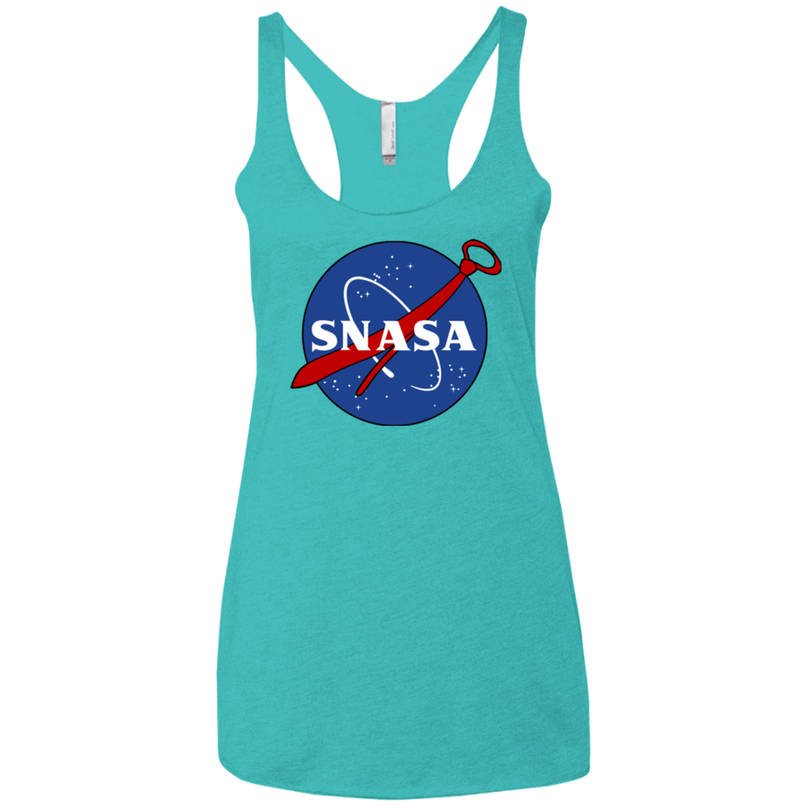 T-Shirts Tahiti Blue / X-Small SNASA Women's Triblend Racerback Tank