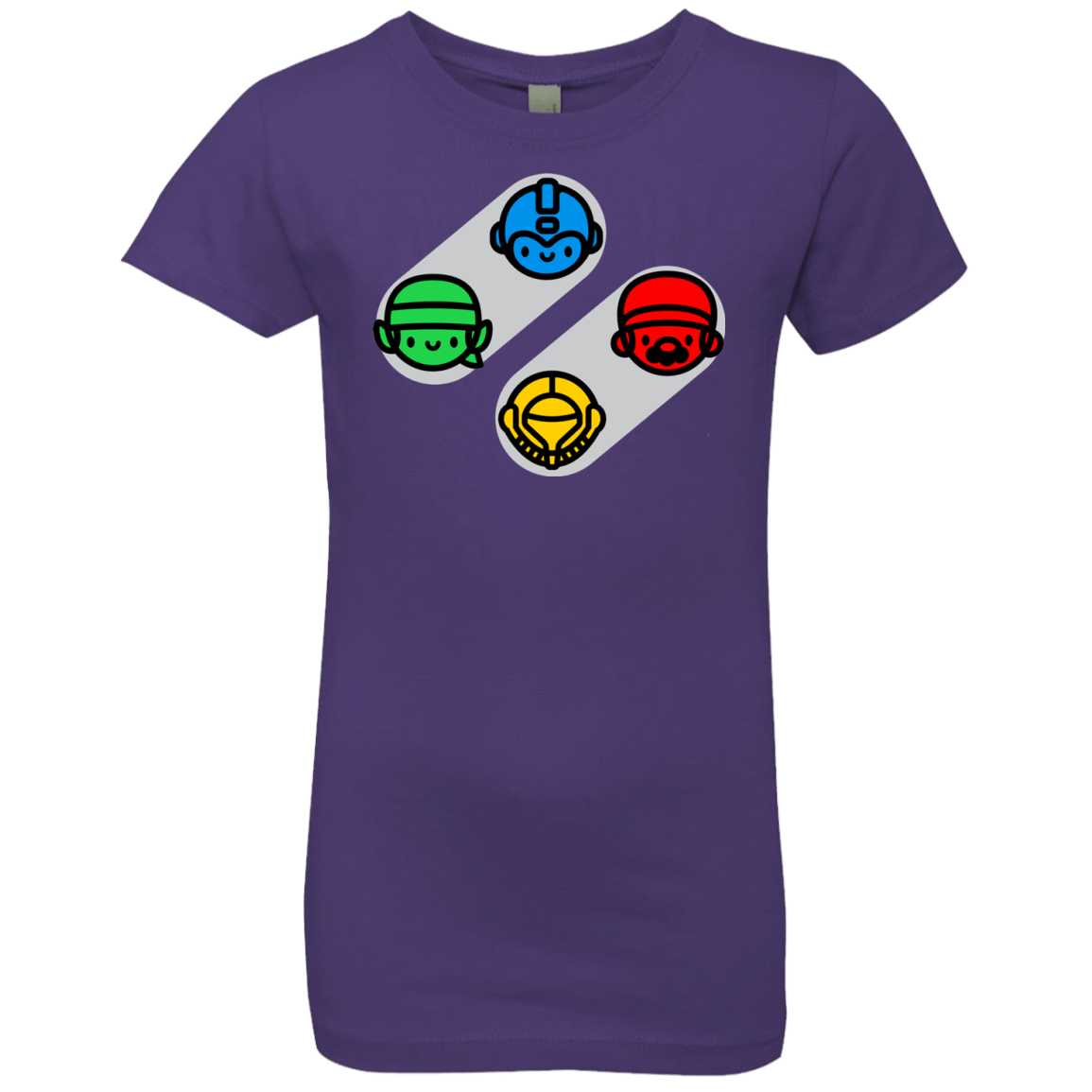T-Shirts Purple Rush / YXS SNES Girls Premium T-Shirt