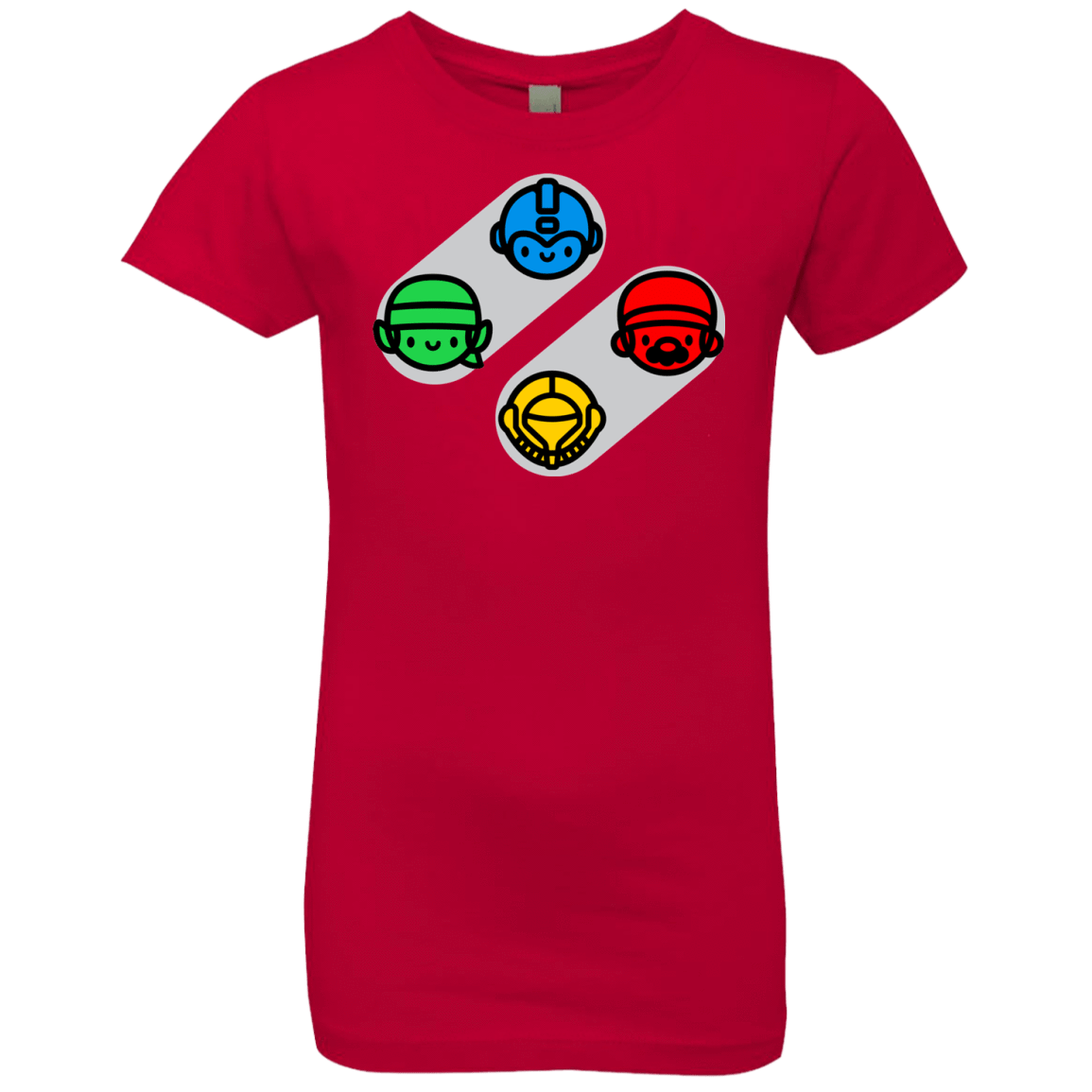 T-Shirts Red / YXS SNES Girls Premium T-Shirt