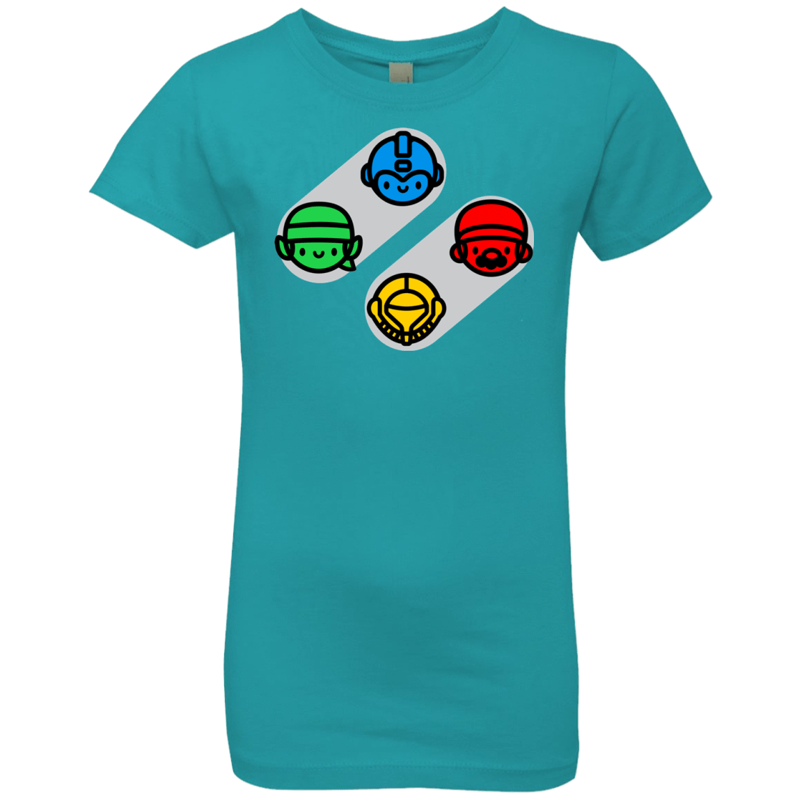 T-Shirts Tahiti Blue / YXS SNES Girls Premium T-Shirt