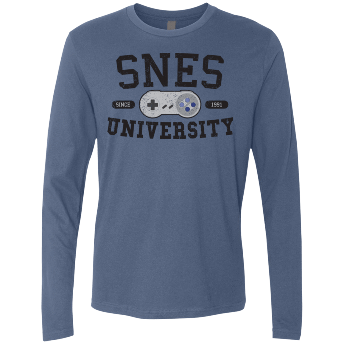 T-Shirts Indigo / Small SNES Men's Premium Long Sleeve
