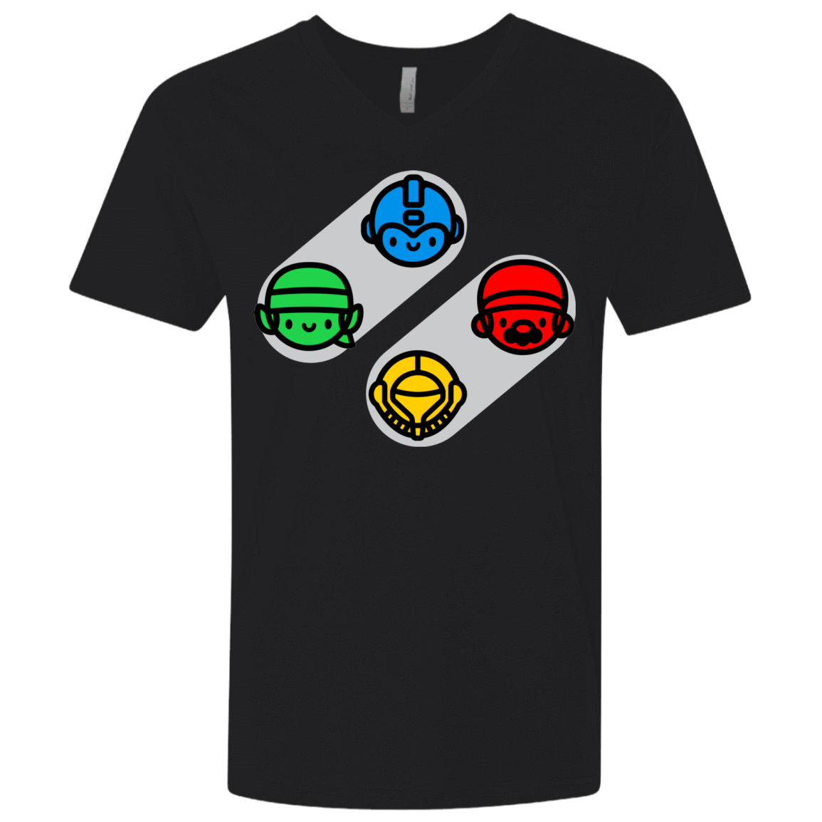 T-Shirts Black / X-Small SNES Men's Premium V-Neck