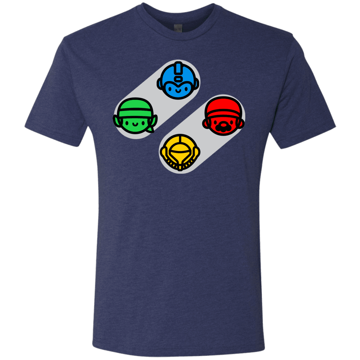 T-Shirts Vintage Navy / S SNES Men's Triblend T-Shirt