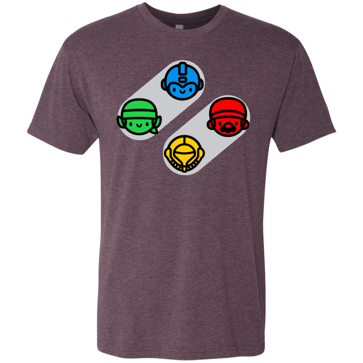 T-Shirts Vintage Purple / S SNES Men's Triblend T-Shirt