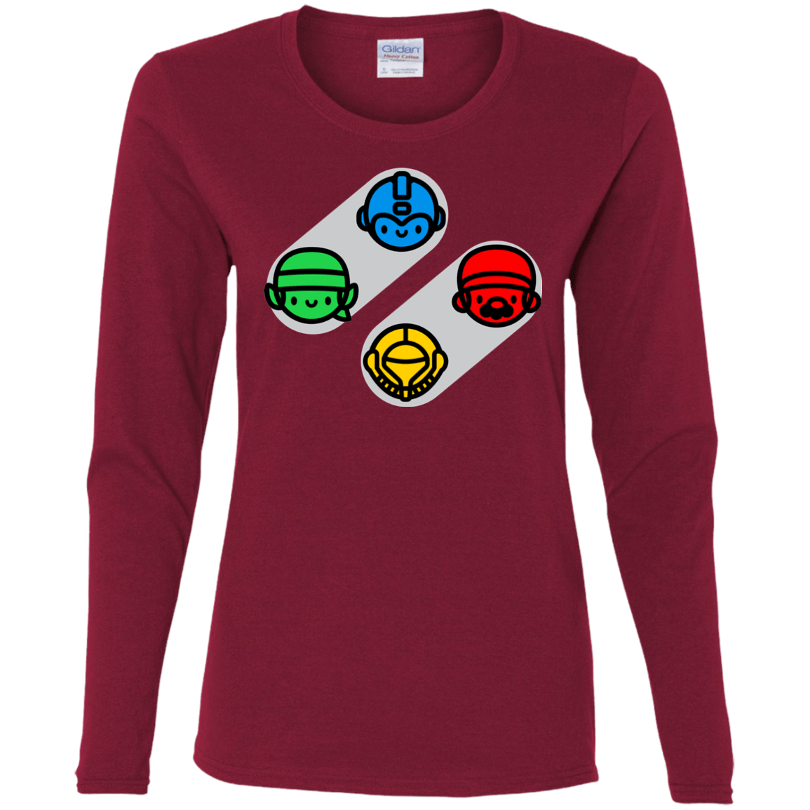 T-Shirts Cardinal / S SNES Women's Long Sleeve T-Shirt