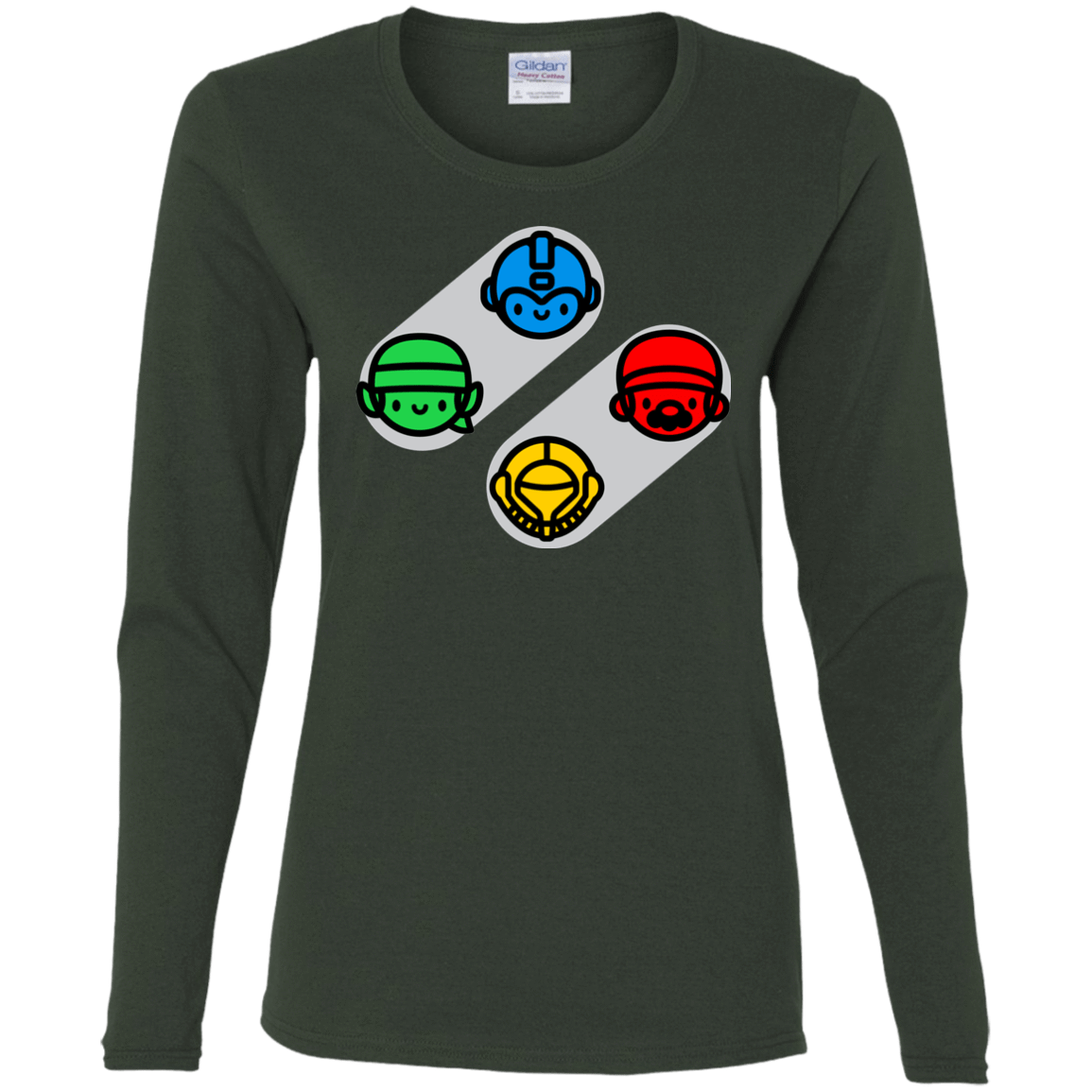 T-Shirts Forest / S SNES Women's Long Sleeve T-Shirt