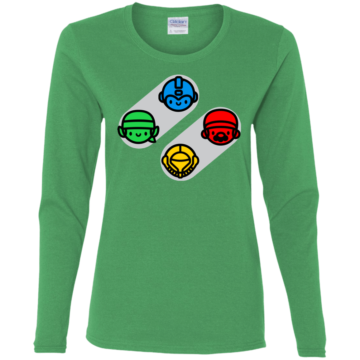 T-Shirts Irish Green / S SNES Women's Long Sleeve T-Shirt
