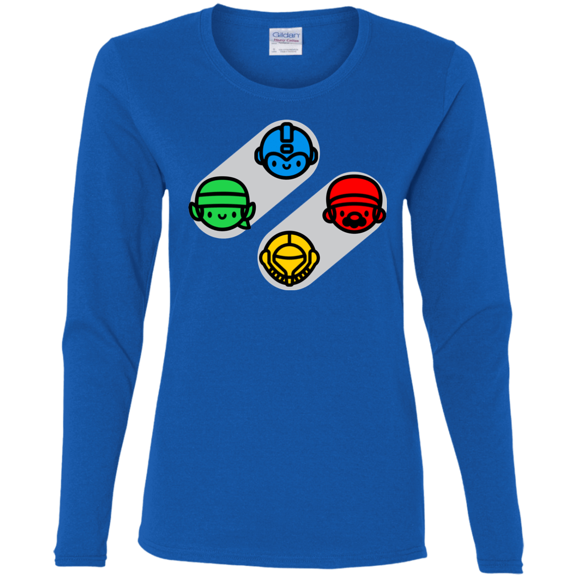 T-Shirts Royal / S SNES Women's Long Sleeve T-Shirt