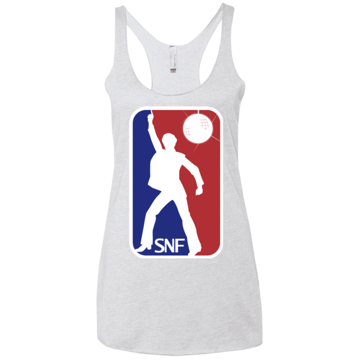 T-Shirts Heather White / X-Small SNF Women's Triblend Racerback Tank