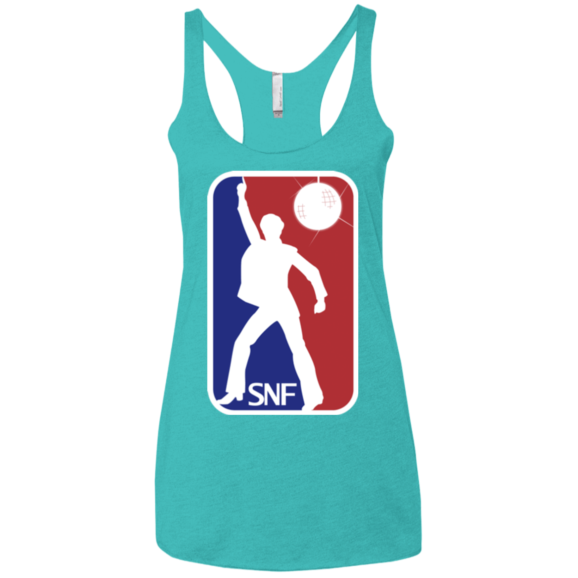 T-Shirts Tahiti Blue / X-Small SNF Women's Triblend Racerback Tank