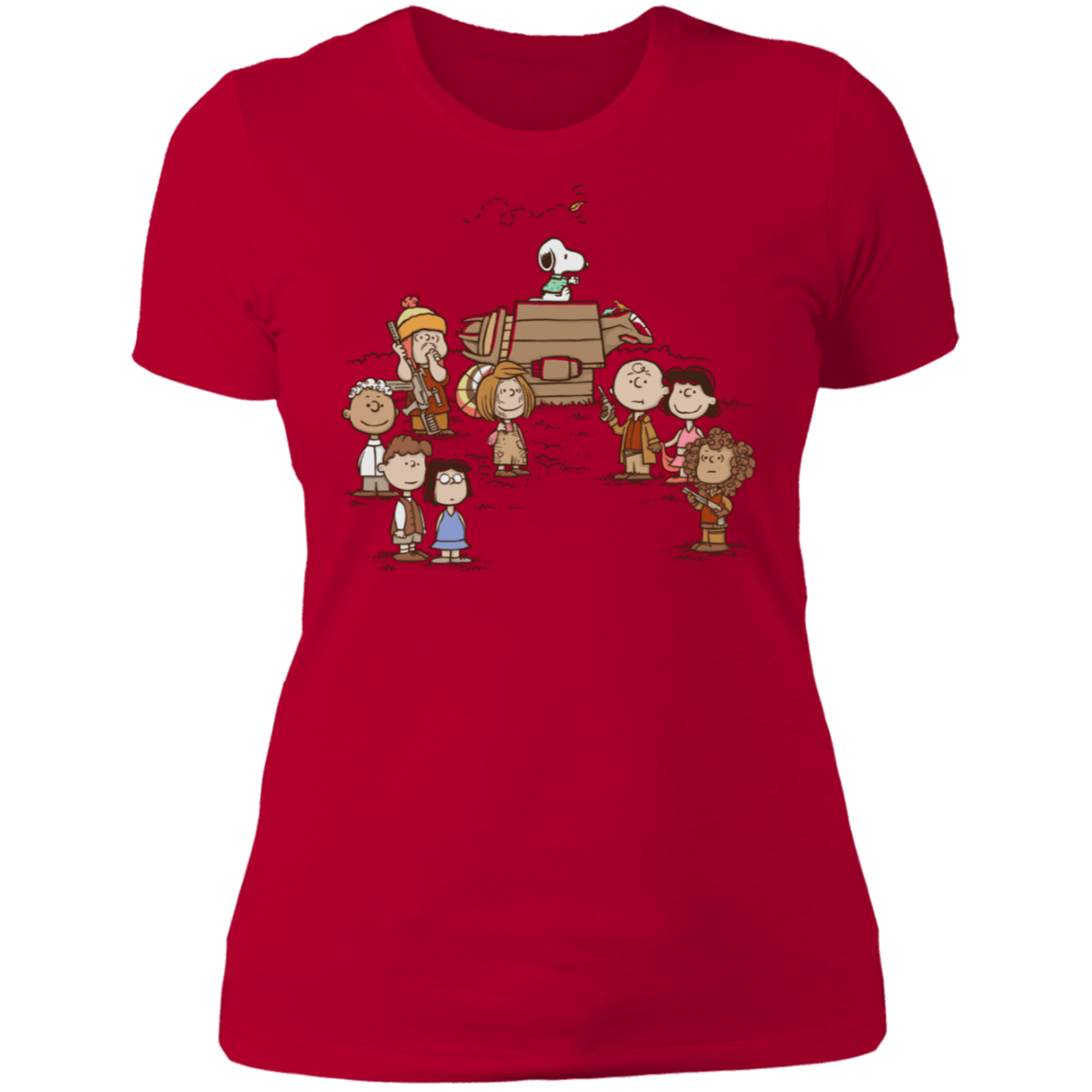 T-Shirts Red / S Snoopy Firefly Women's Premium T-Shirt