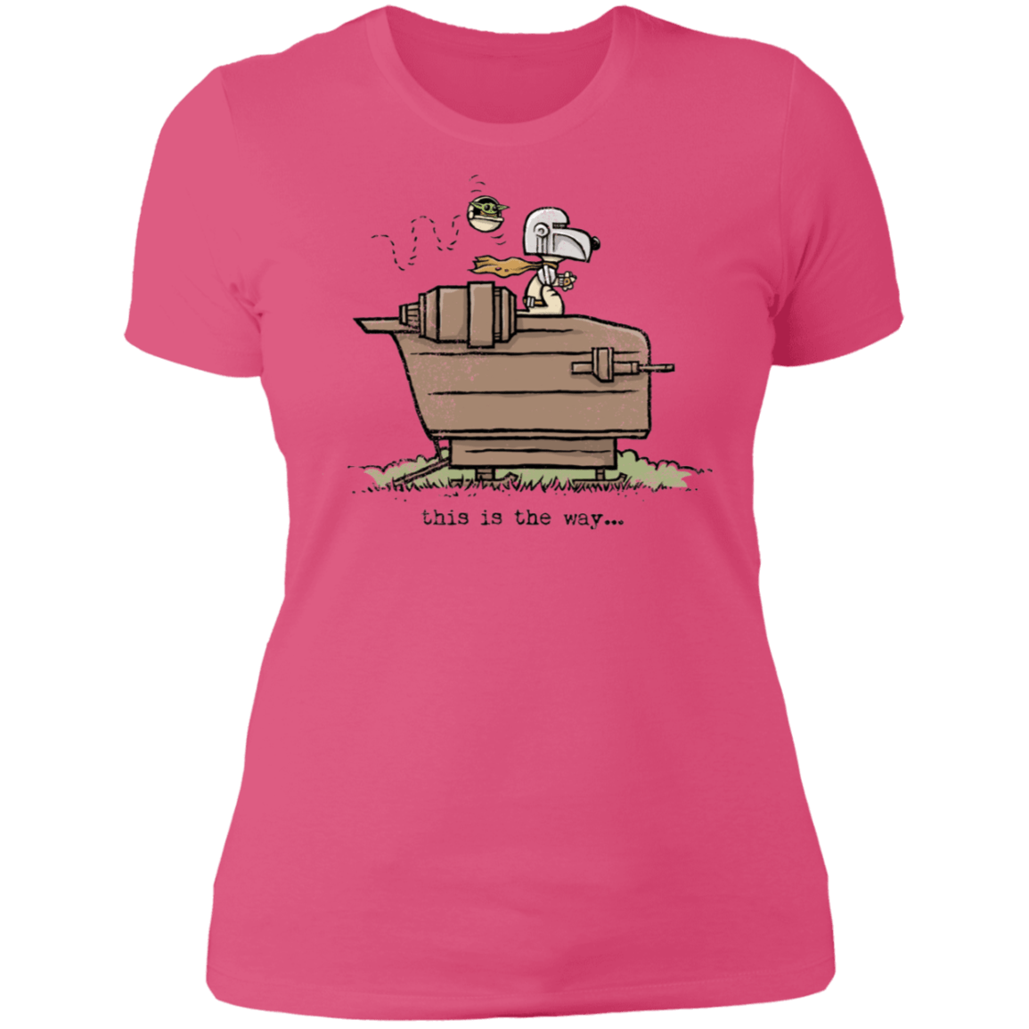 T-Shirts Hot Pink / S Snoopy Mando Women's Premium T-Shirt