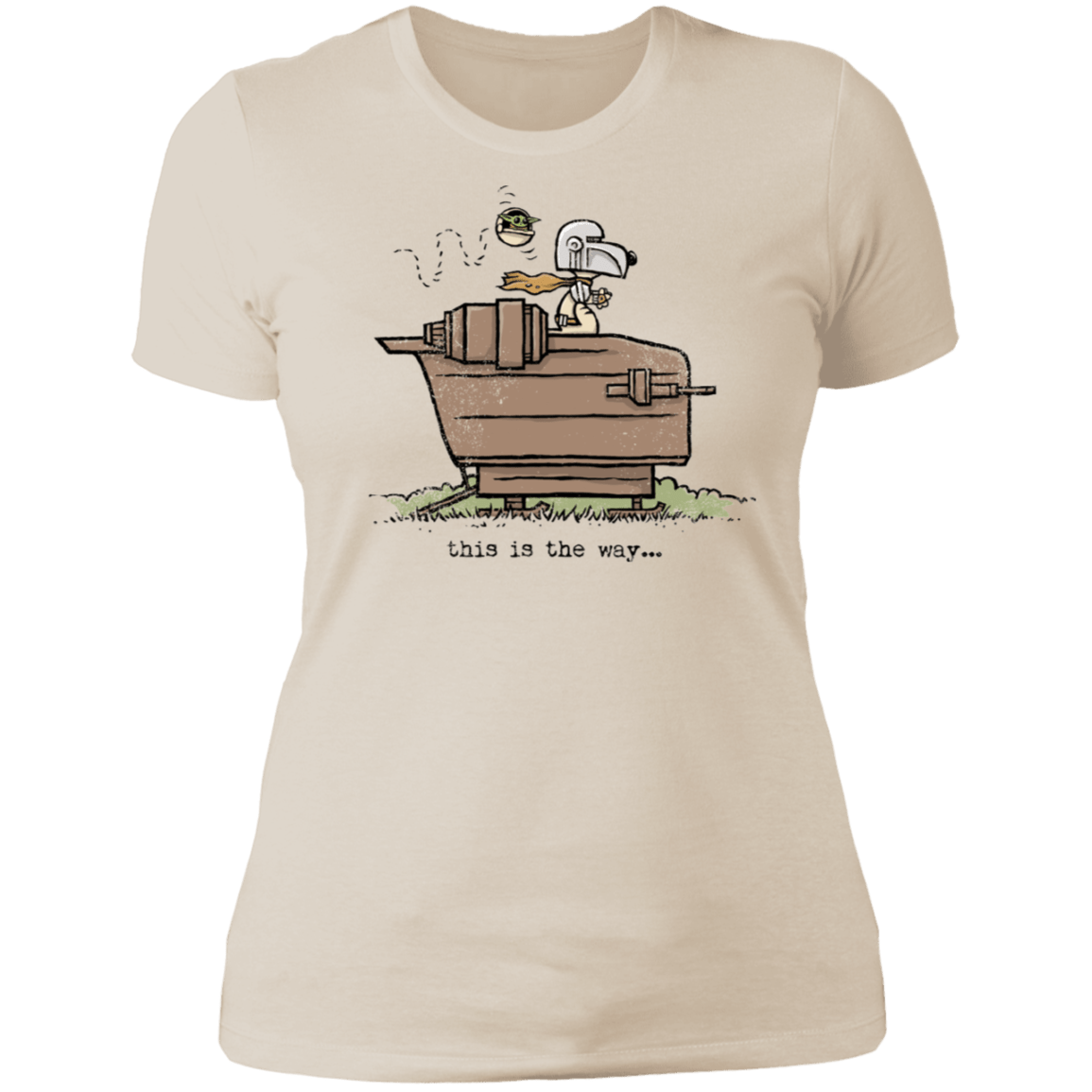 T-Shirts Ivory/ / S Snoopy Mando Women's Premium T-Shirt