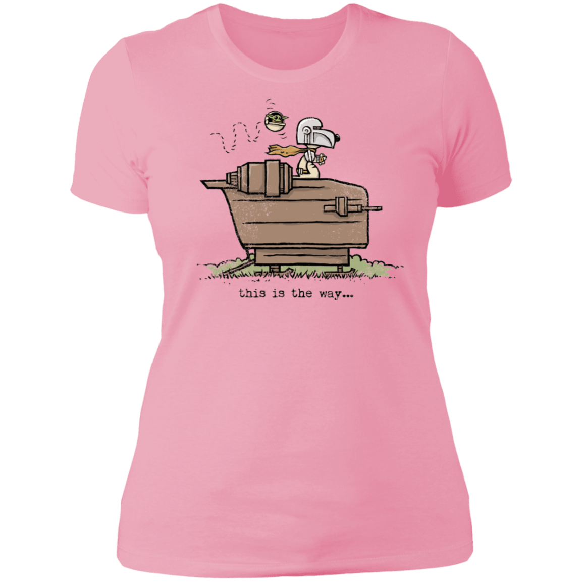 T-Shirts Light Pink / S Snoopy Mando Women's Premium T-Shirt