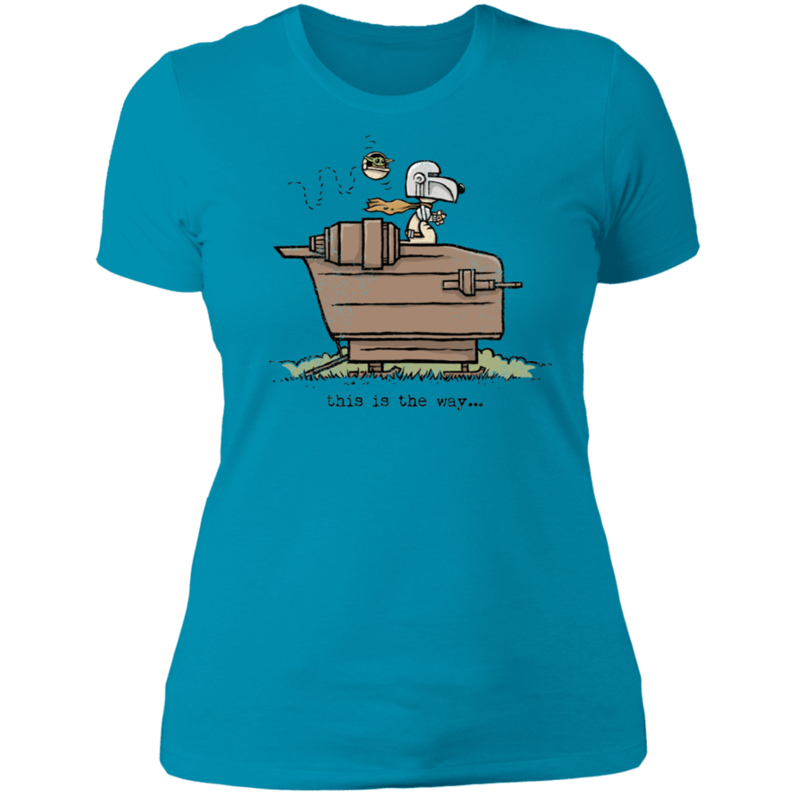 T-Shirts Turquoise / S Snoopy Mando Women's Premium T-Shirt