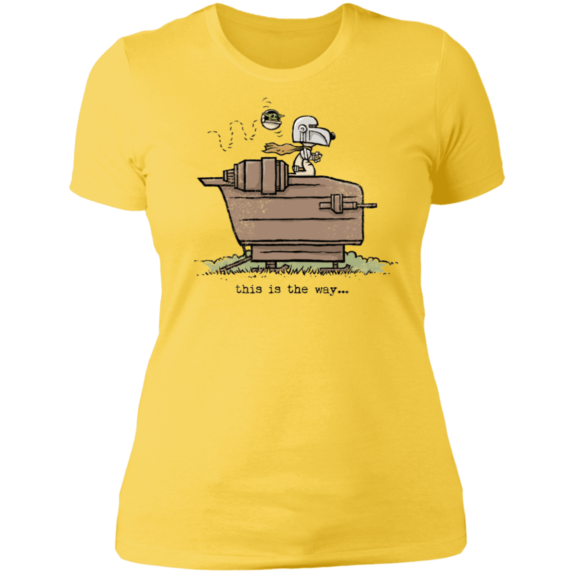 T-Shirts Vibrant Yellow / S Snoopy Mando Women's Premium T-Shirt