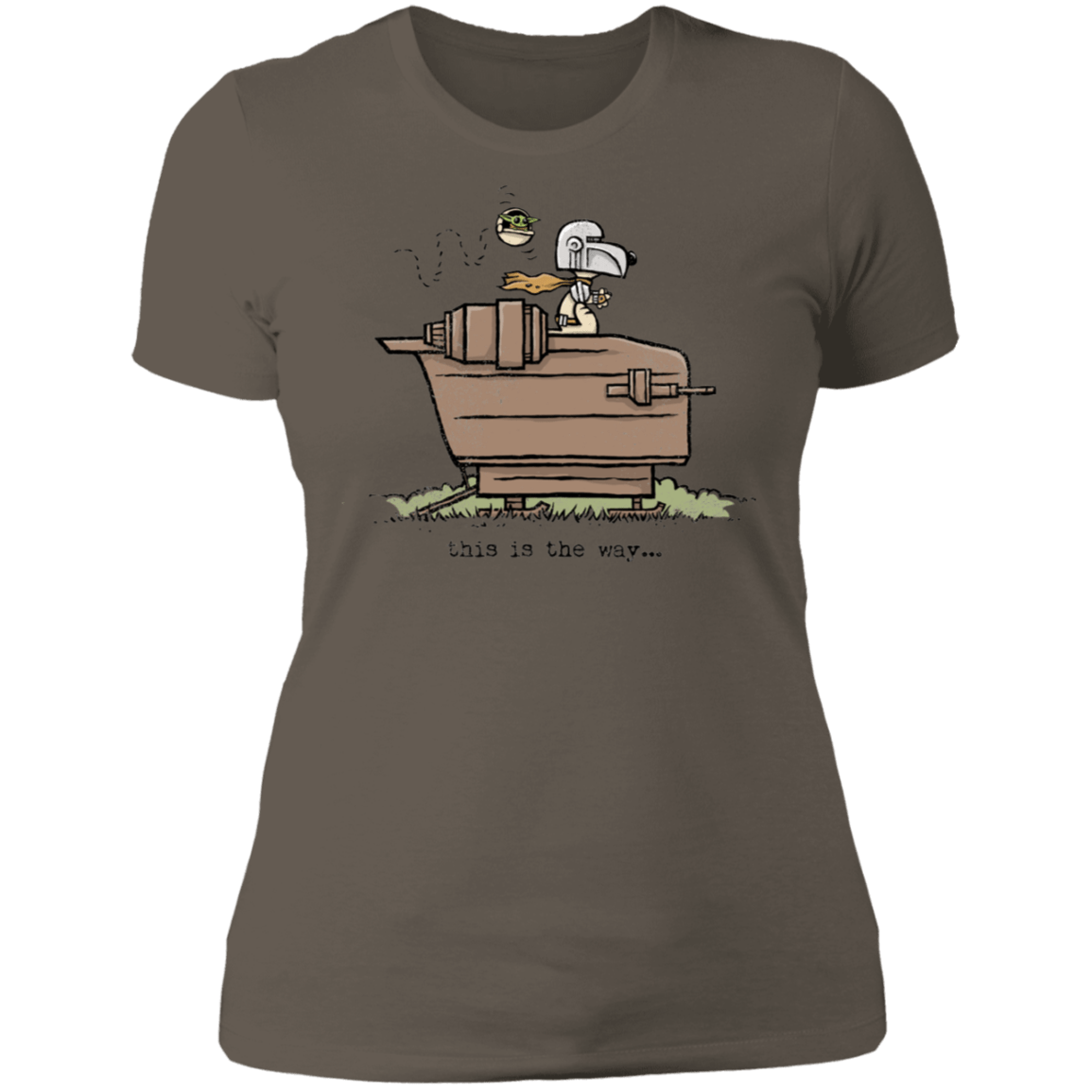T-Shirts Warm Grey / S Snoopy Mando Women's Premium T-Shirt