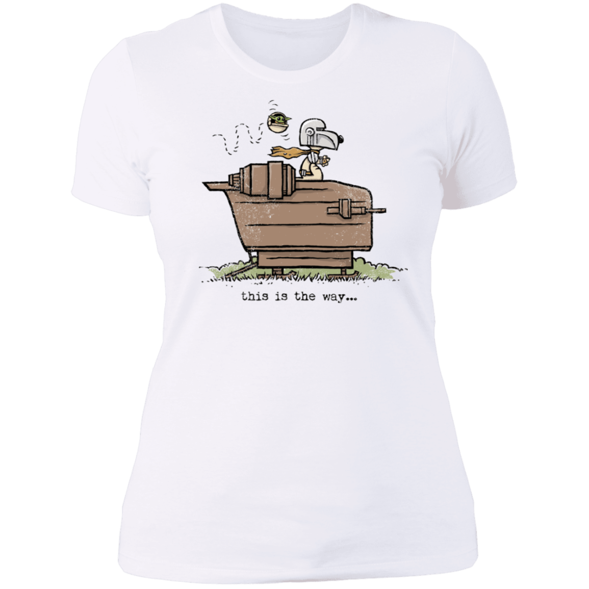 T-Shirts White / S Snoopy Mando Women's Premium T-Shirt