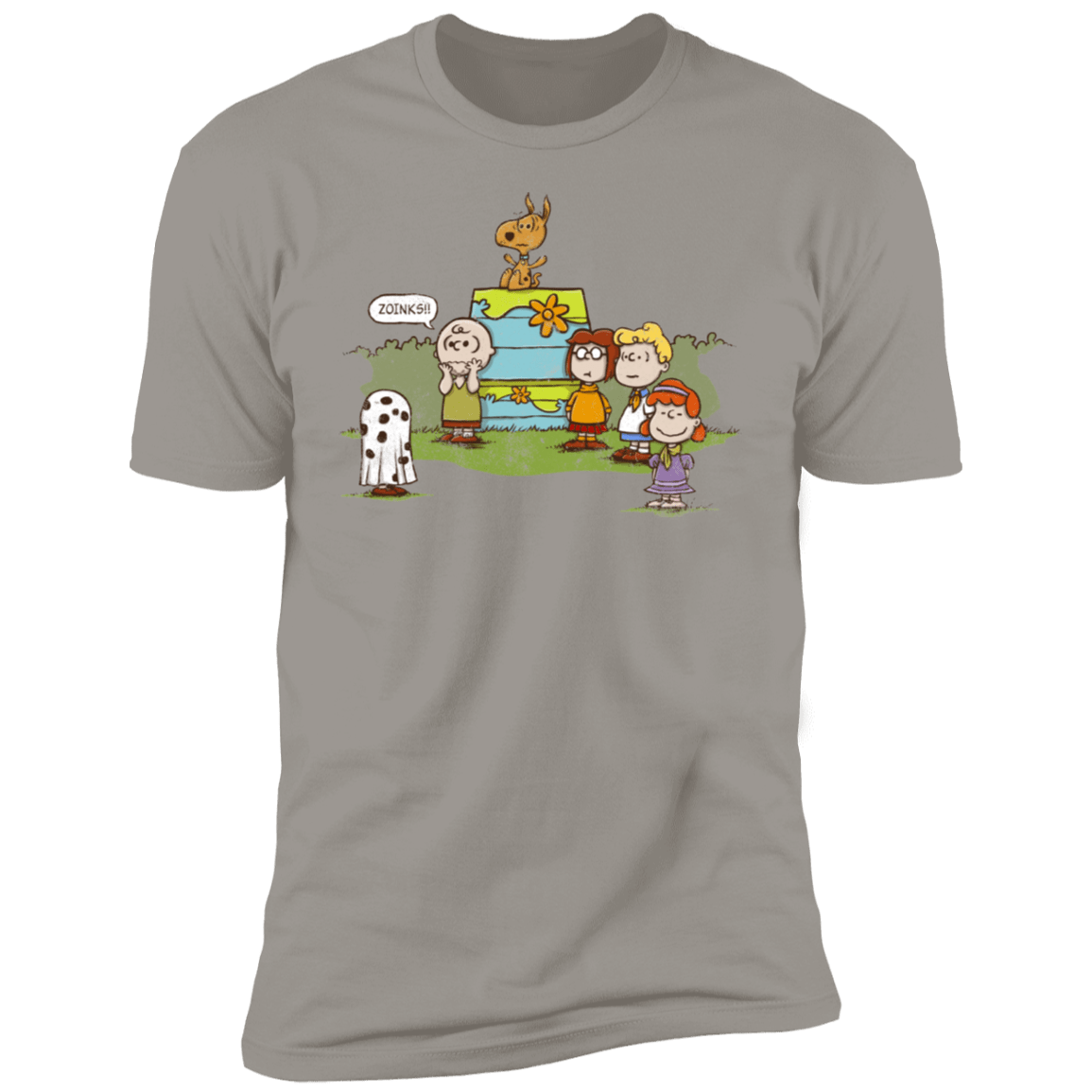 T-Shirts Light Grey / S Snoopy Scooby Men's Premium T-Shirt