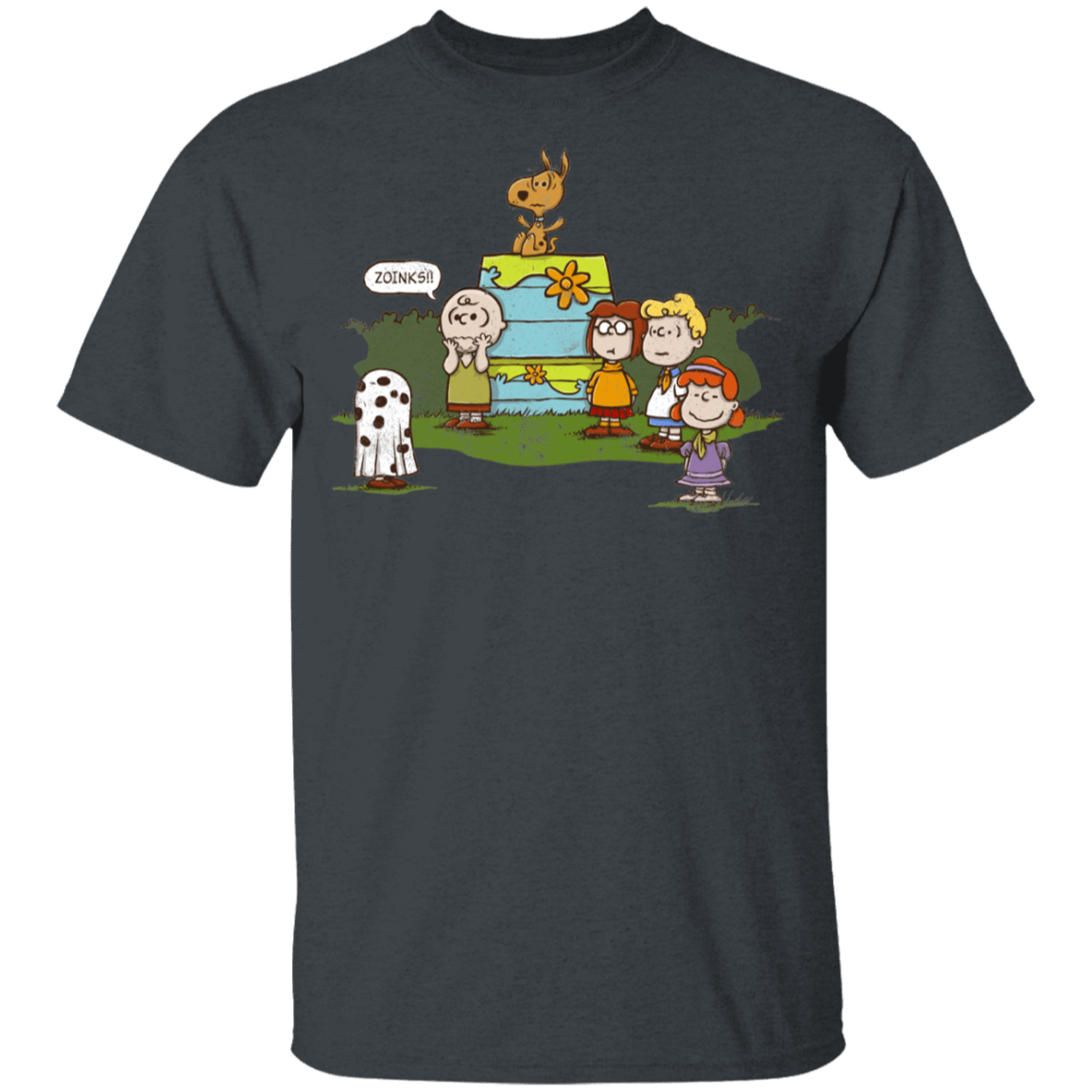 T-Shirts Dark Heather / YXS Snoopy Scooby Youth T-Shirt
