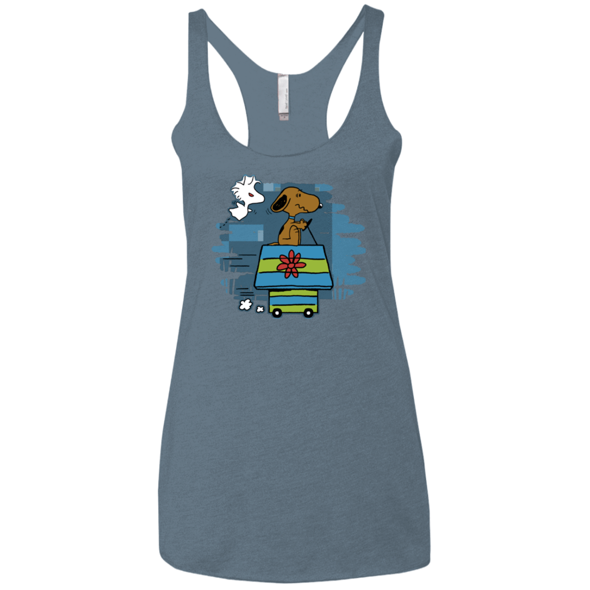 T-Shirts Indigo / X-Small Snoopydoo Women's Triblend Racerback Tank
