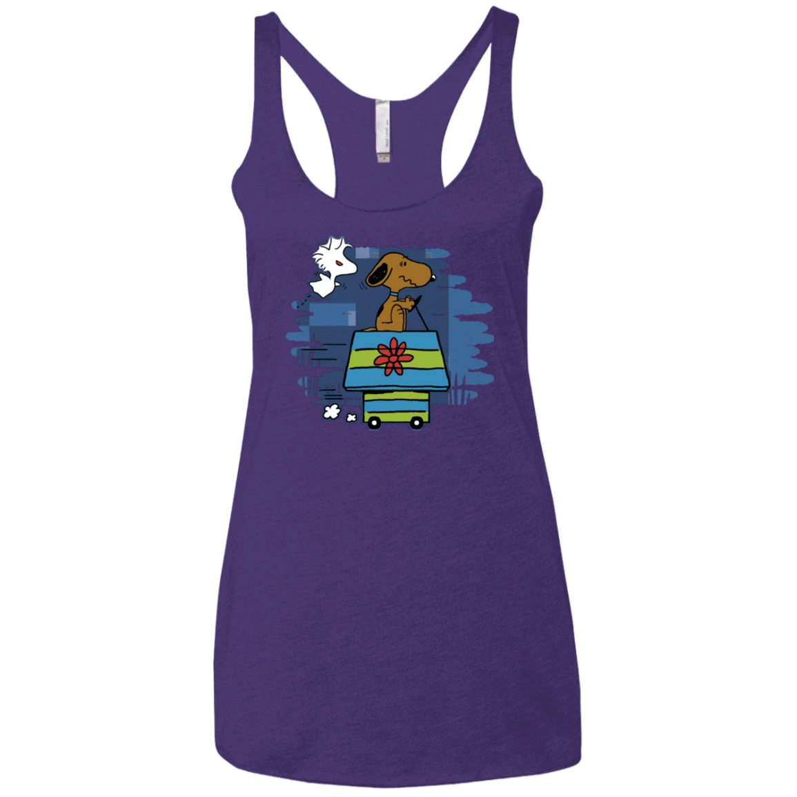 T-Shirts Purple / X-Small Snoopydoo Women's Triblend Racerback Tank