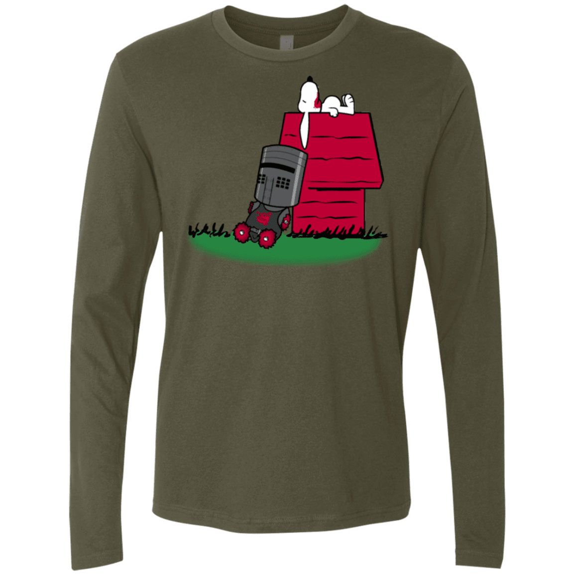 T-Shirts Military Green / S SNOOPYTHON Men's Premium Long Sleeve