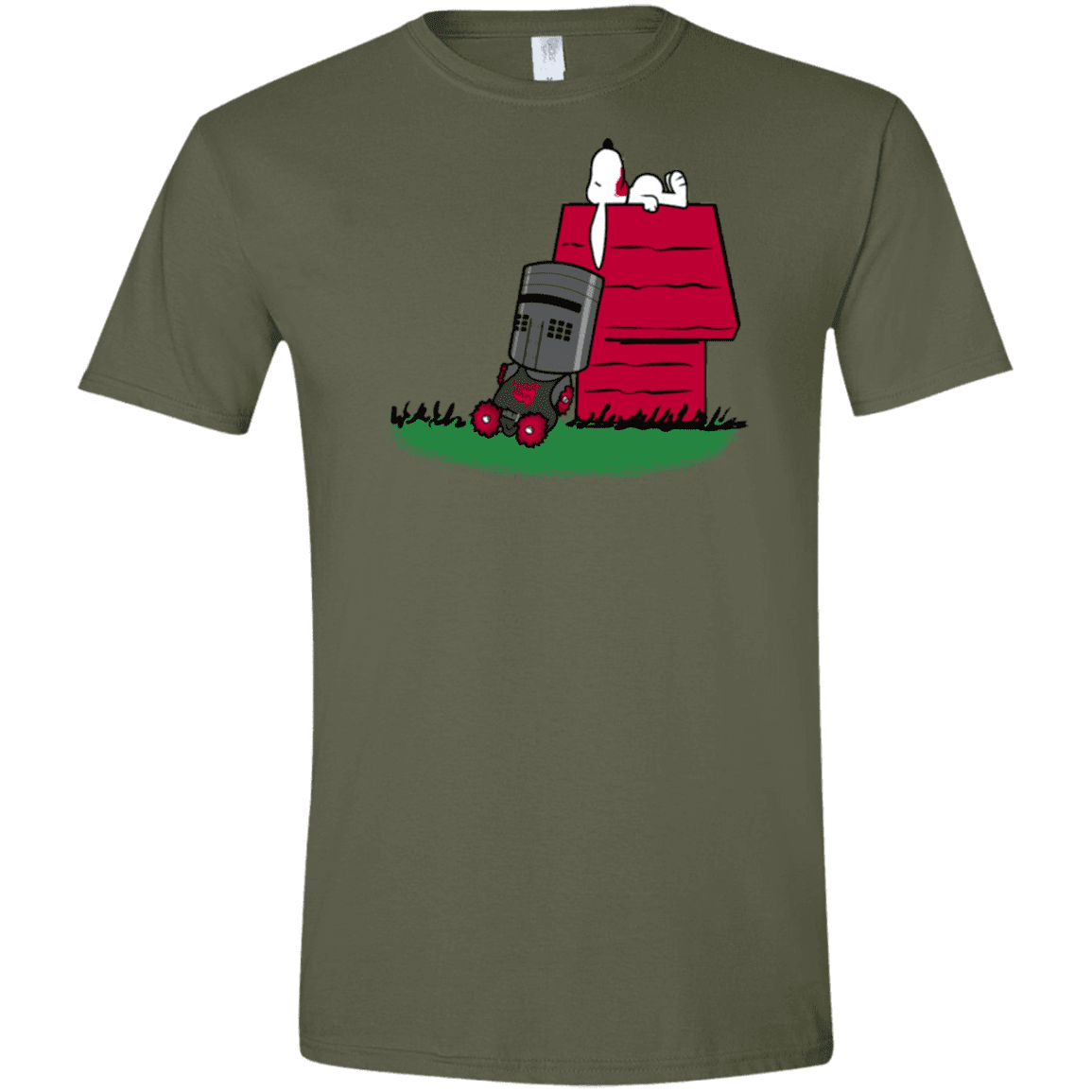 T-Shirts Military Green / S SNOOPYTHON Men's Semi-Fitted Softstyle