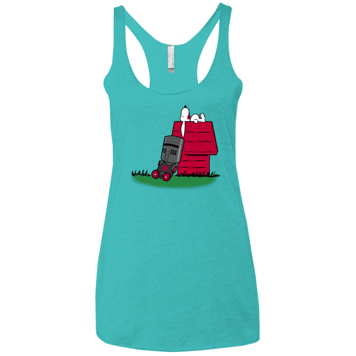 T-Shirts Tahiti Blue / X-Small SNOOPYTHON Women's Triblend Racerback Tank